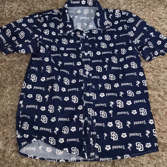 San Diego Padres button up shirt (youth L) - Picture 2 of 7